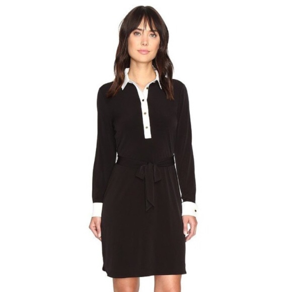 Ivanka Trump Black and Ivory Coctktail Dress